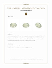 11.93 Ct. White Cabochon Moonstone from Ceylon (Sri Lanka) Appraisal