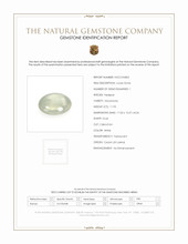 11.93 Ct. White Cabochon Moonstone from Ceylon (Sri Lanka) Scan Report