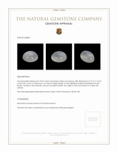 10.29 Ct. White Cabochon Moonstone from Ceylon (Sri Lanka) Appraisal