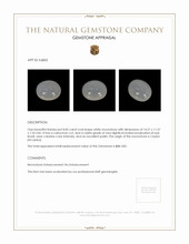 8.85 Ct. White Cabochon Moonstone from Ceylon (Sri Lanka) Appraisal