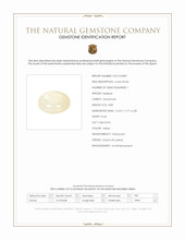 8.80 Ct. Yellow Cabochon Moonstone from Ceylon (Sri Lanka) Scan Report