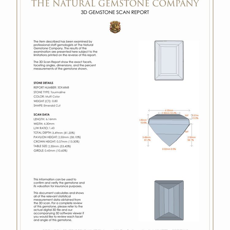 0.80 Ct. Tourmaline from Mozambique