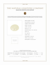 14.60 Ct. Yellow Cabochon Moonstone from Ceylon (Sri Lanka) Scan Report