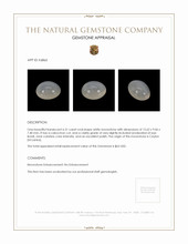 6.31 Ct. White Cabochon Moonstone from Ceylon (Sri Lanka) Appraisal