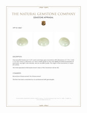 14.59 Ct. Cabochon Moonstone from Ceylon (Sri Lanka) Appraisal