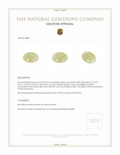 14.20 Ct. Cabochon Moonstone from Ceylon (Sri Lanka) Appraisal