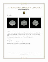 9.99 Ct. Cabochon Moonstone from Ceylon (Sri Lanka) Appraisal