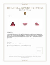 0.94 Ct. Rubellite Tourmaline from Mozambique Appraisal