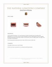 1.56 Ct. Orangish Brown Tourmaline from Mozambique Appraisal