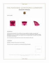 2.52 Ct. Rubellite Tourmaline from Mozambique Appraisal