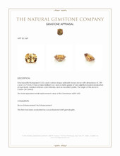 2.32 Ct. Zircon from Ceylon (Sri Lanka) Appraisal