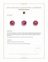 7.51 Ct. Rubellite Tourmaline from Mozambique Appraisal