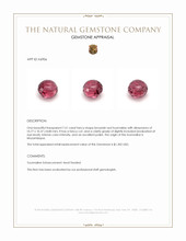 7.51 Ct. Brownish Red Tourmaline from Mozambique Appraisal