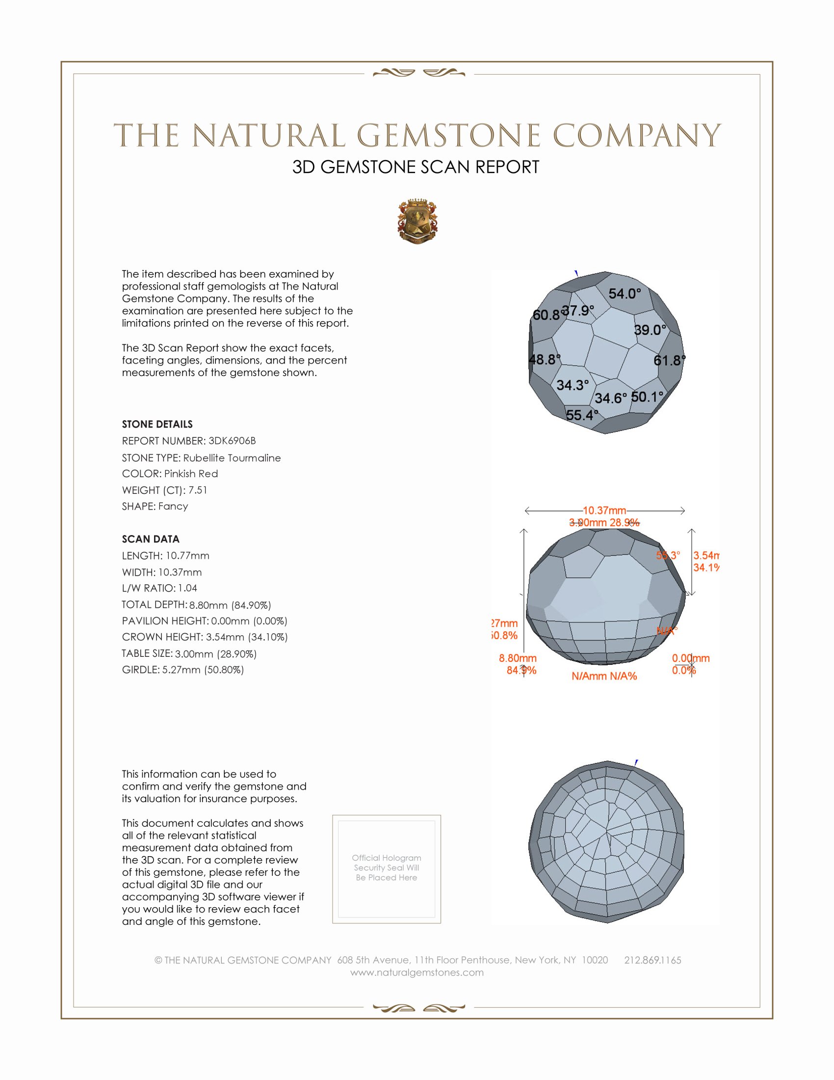 7.51 Ct. Brownish Red Tourmaline from Mozambique