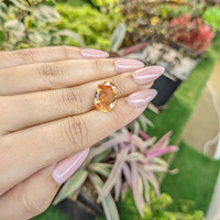 8.57 Ct. Hessonite Garnet from Ceylon (Sri Lanka) Life Style