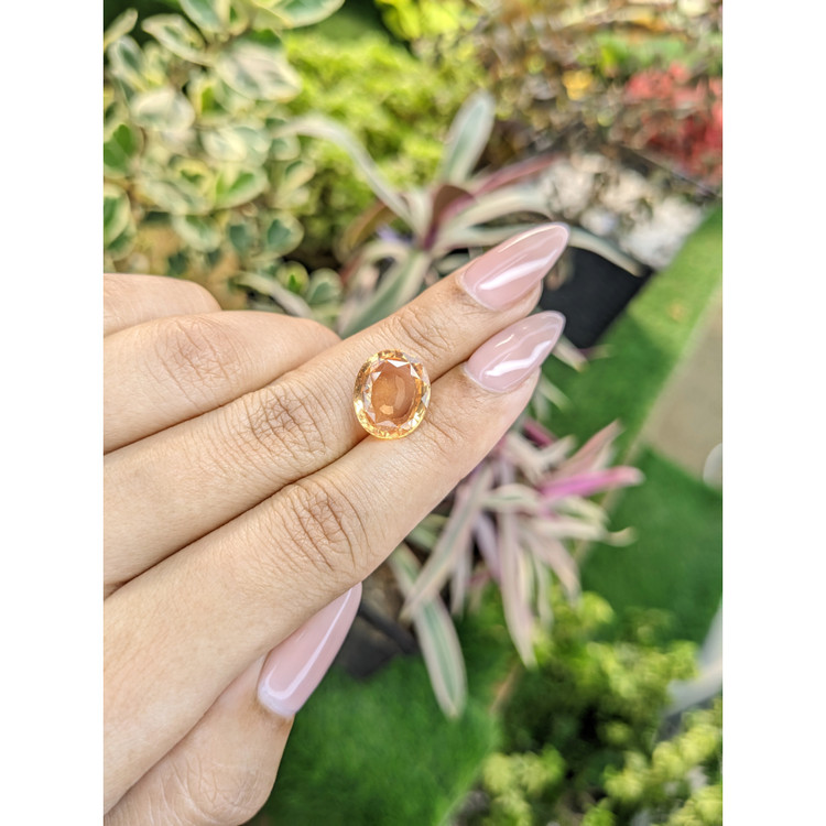 7.06 Ct. Hessonite Garnet from India