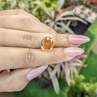 7.06 Ct. Hessonite Garnet from India Life Style