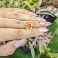 7.06 Ct. Hessonite Garnet from India Life Style