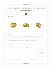 1.79 Ct. Chrysoberyl from Tanzania Appraisal