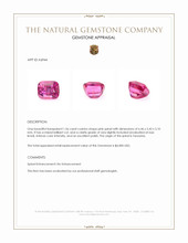 1.56 Ct. Pink Spinel from Tanzania Appraisal