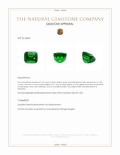 1.54 Ct. Tsavorite Garnet from Tanzania Appraisal