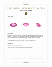 2.08 Ct. Pink Spinel from Tanzania Appraisal