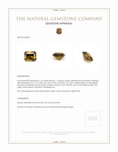 1.53 Ct. Sphene (Titanite) from Madagascar Appraisal