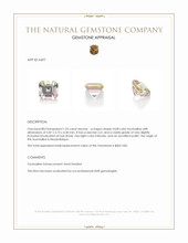 1.03 Ct. Tourmaline from Mozambique Appraisal