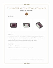 4.02 Ct. Pinkish Purple Spinel from Ceylon (Sri Lanka) Appraisal