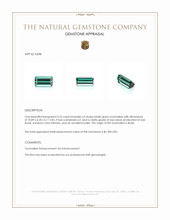 3.22 Ct. Tourmaline from Brazil Appraisal