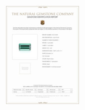 3.22 Ct. Bluish Green Tourmaline from Brazil Scan Report