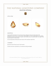 4.23 Ct. Hessonite Garnet from United States Appraisal