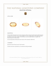 6.02 Ct. Golden Orange Hessonite Garnet from United States Appraisal