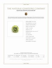 0.98 Ct. Yellowish Green Tourmaline from Mozambique Scan Report