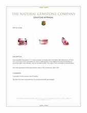 1.71 Ct. Tourmaline from Mozambique Appraisal