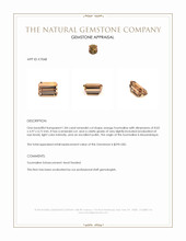 1.84 Ct. Orange Tourmaline from Mozambique Appraisal