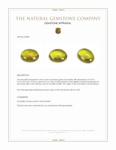 18.64 Ct. Green Cabochon Tourmaline from Mozambique Appraisal