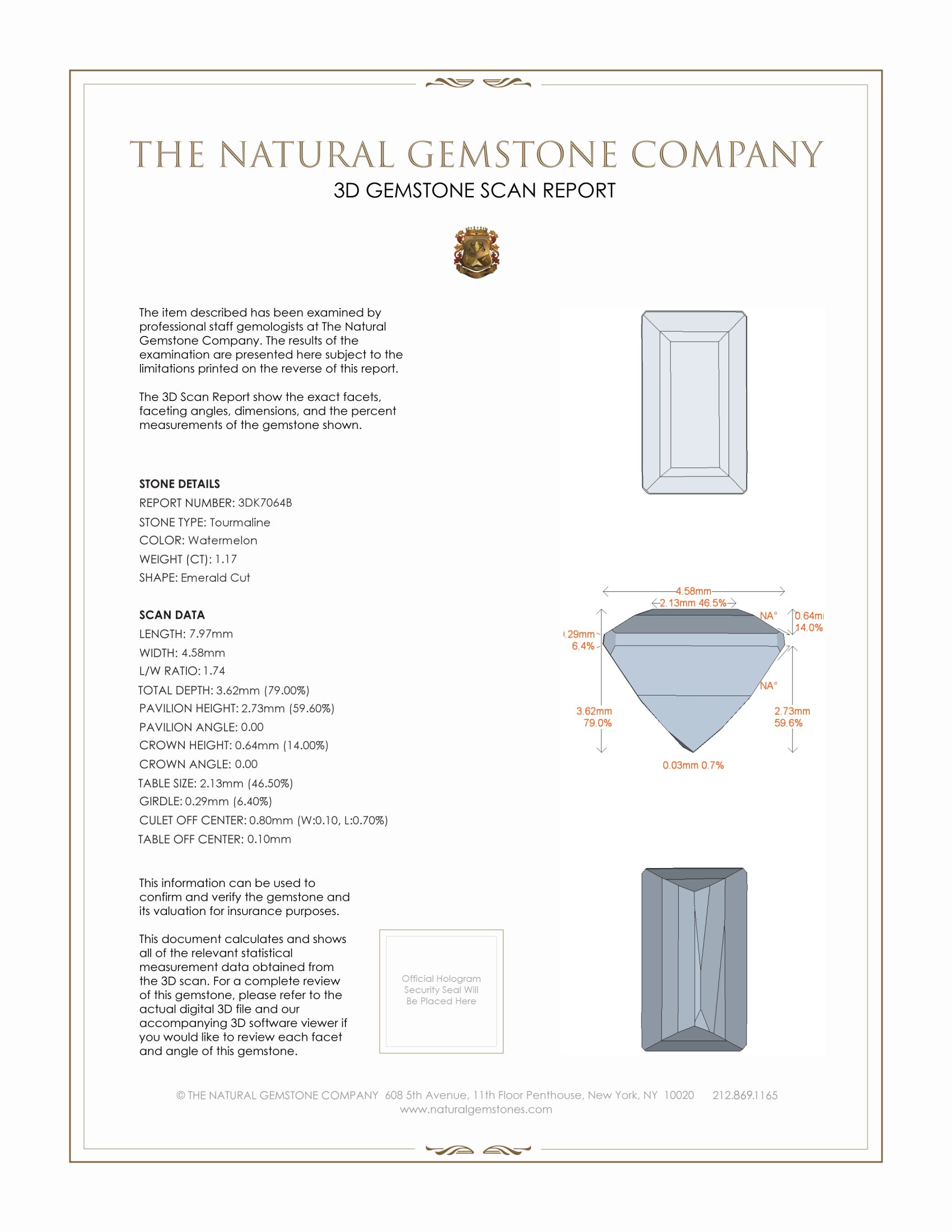 1.17 Ct. Tourmaline from Mozambique