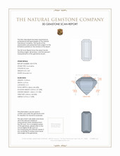 3.87 Ct. Tourmaline from Mozambique 3 D Scan Report