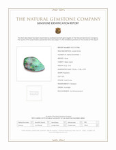 9.52 Ct. Black Opal from Australia Scan Report