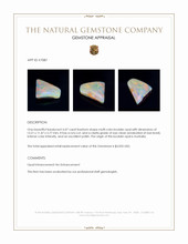 6.07 Ct. Multi Color Boulder Opal (Ironstone Opal) from Australia Appraisal