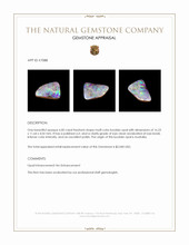 6.00 Ct. Multi Color Boulder Opal (Ironstone Opal) from Australia Appraisal