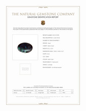 22.31 Ct. Black Opal from Australia Scan Report