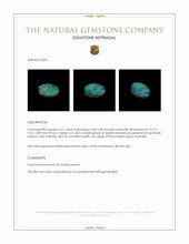 3.61 Ct. Boulder Opal from Australia Appraisal