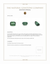 2.55 Ct. Tourmaline from Afghanistan Appraisal