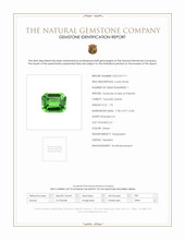 1.70 Ct. Tsavorite Garnet from Tanzania Scan Report