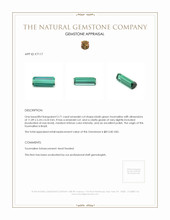 2.71 Ct. Tourmaline from Brazil Appraisal