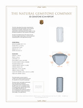 2.71 Ct. Tourmaline from Brazil 3 D Scan Report