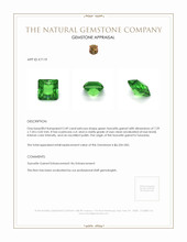 2.49 Ct. Tsavorite Garnet from Tanzania Appraisal
