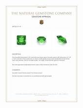 2.49 Ct. Tsavorite Garnet from Tanzania Appraisal